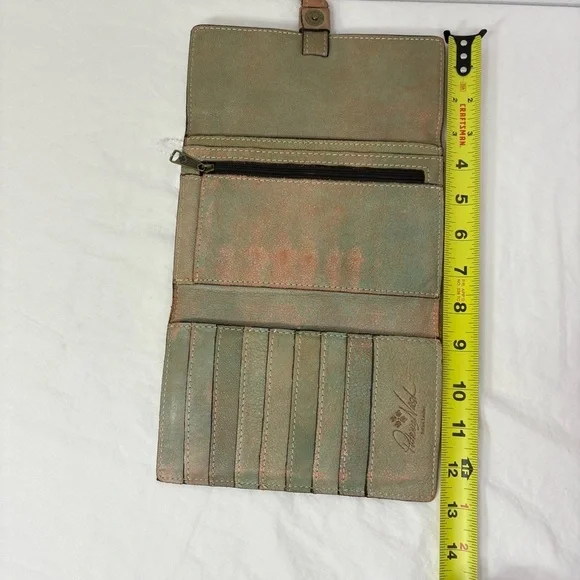 PATRICIA NASH Colli Studded Distressed Wallet